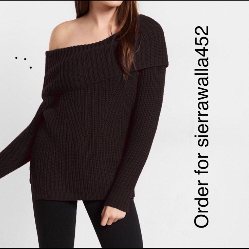 Express Dolman Cowl Neck Shaker Sweater
